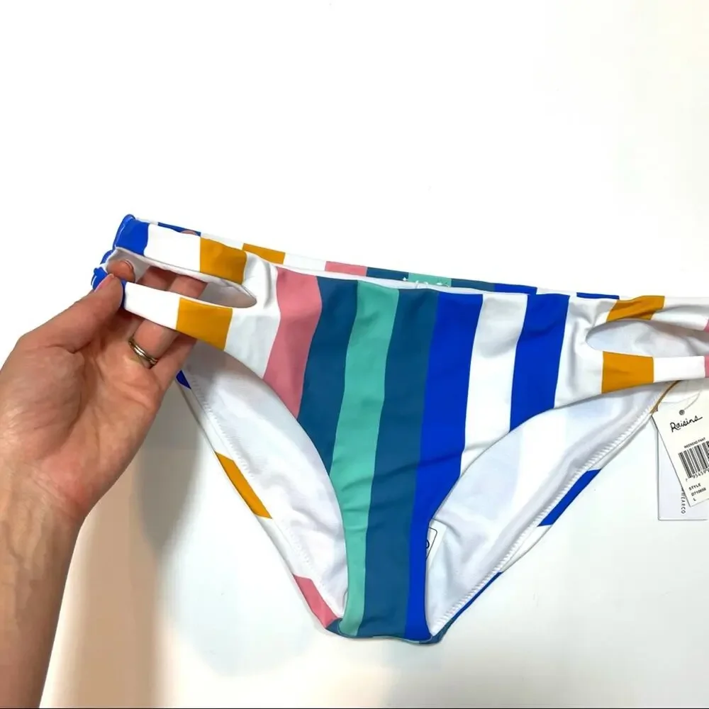 Raisins NAVY Juniors' Striped Bikini Swim Bottom